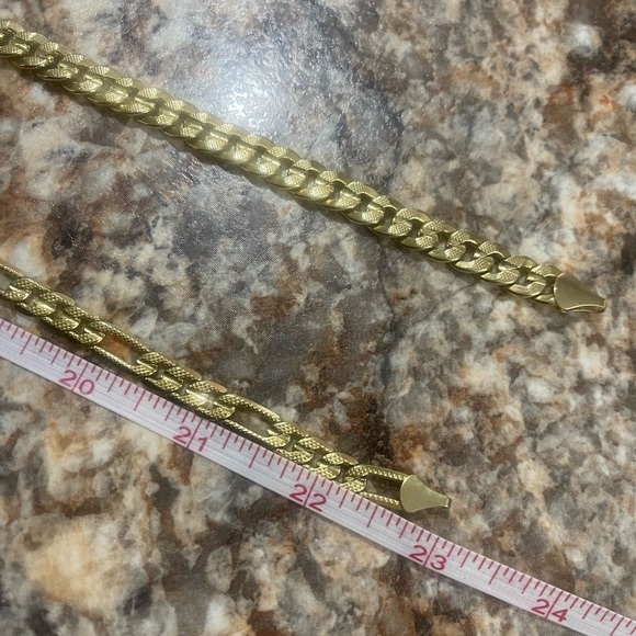 18K Gold plated Necklace Good for women and men’s
One is 24” long 
And 23” - Picture 14 of 15